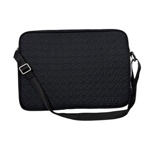 Belkin‎ Quilted Black Laptop Sleeve Bag Padded Case Messenger Shoulder Strap